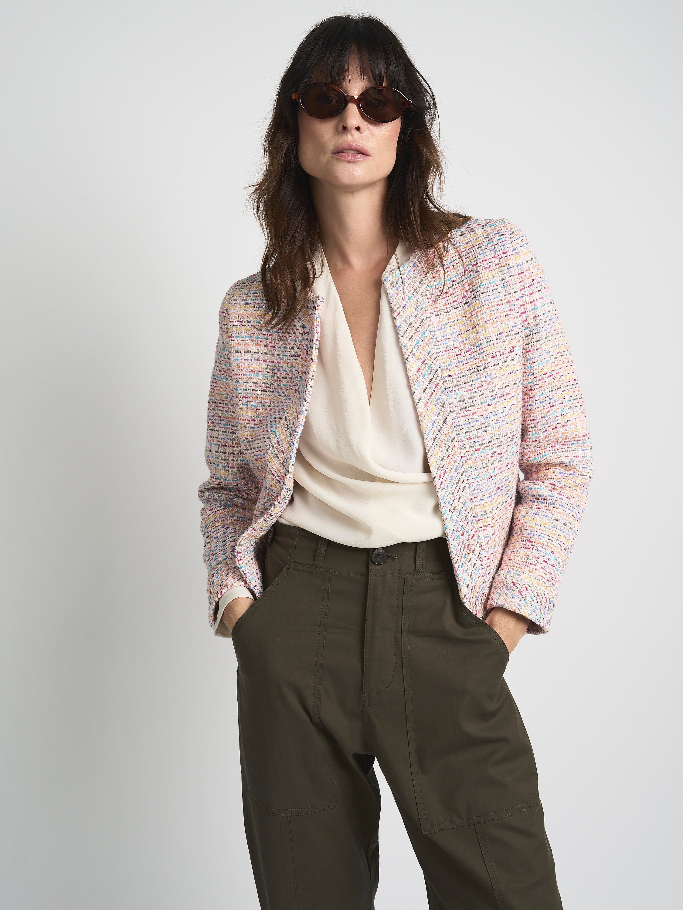 Hello Simone Jacket Simone Multi-coloured Jacket – PLISSE London