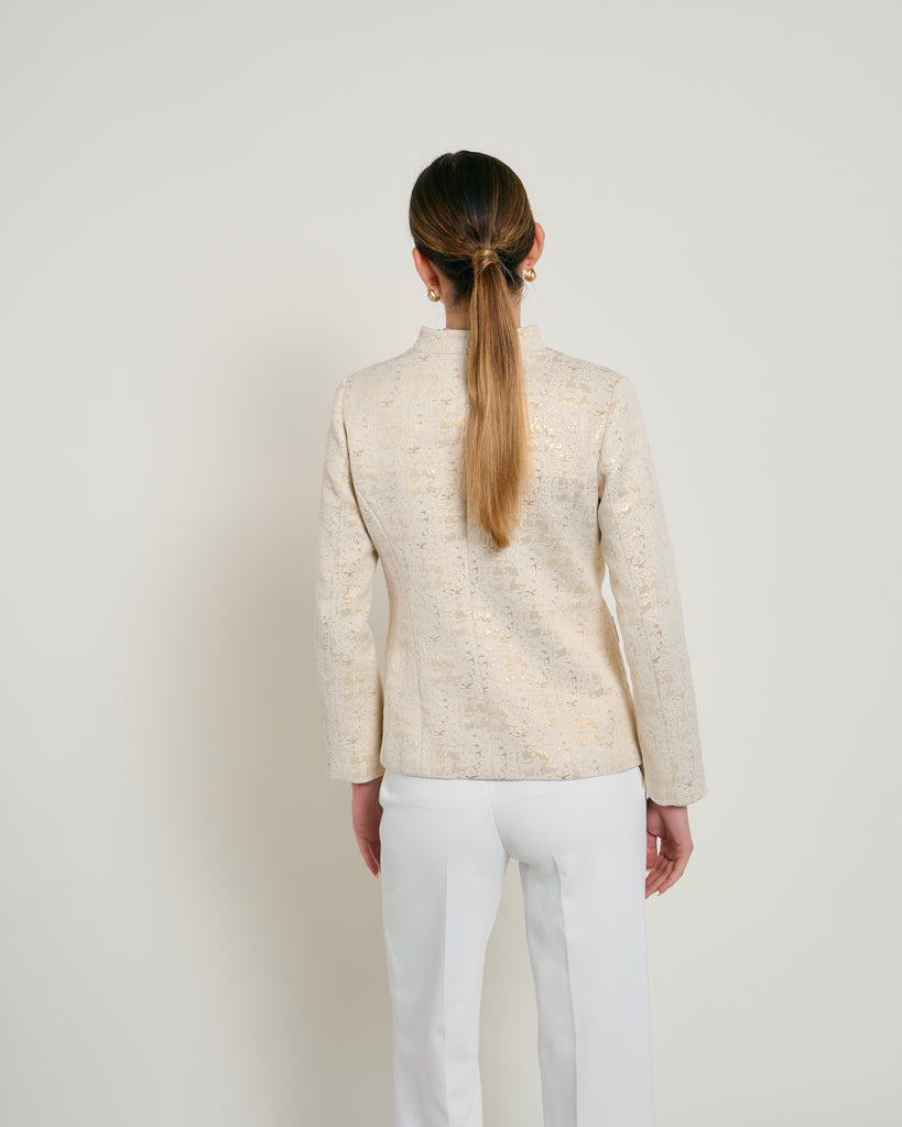 Amélie Gold Button Blazer