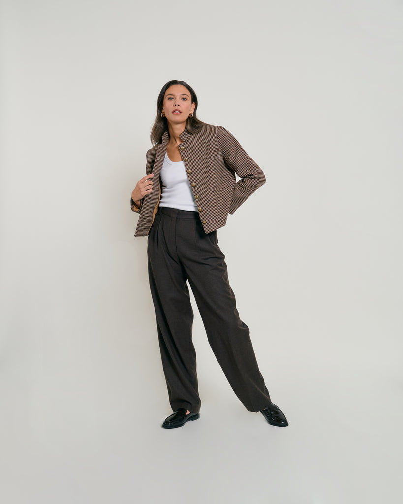 Clémentine Checked Jacket