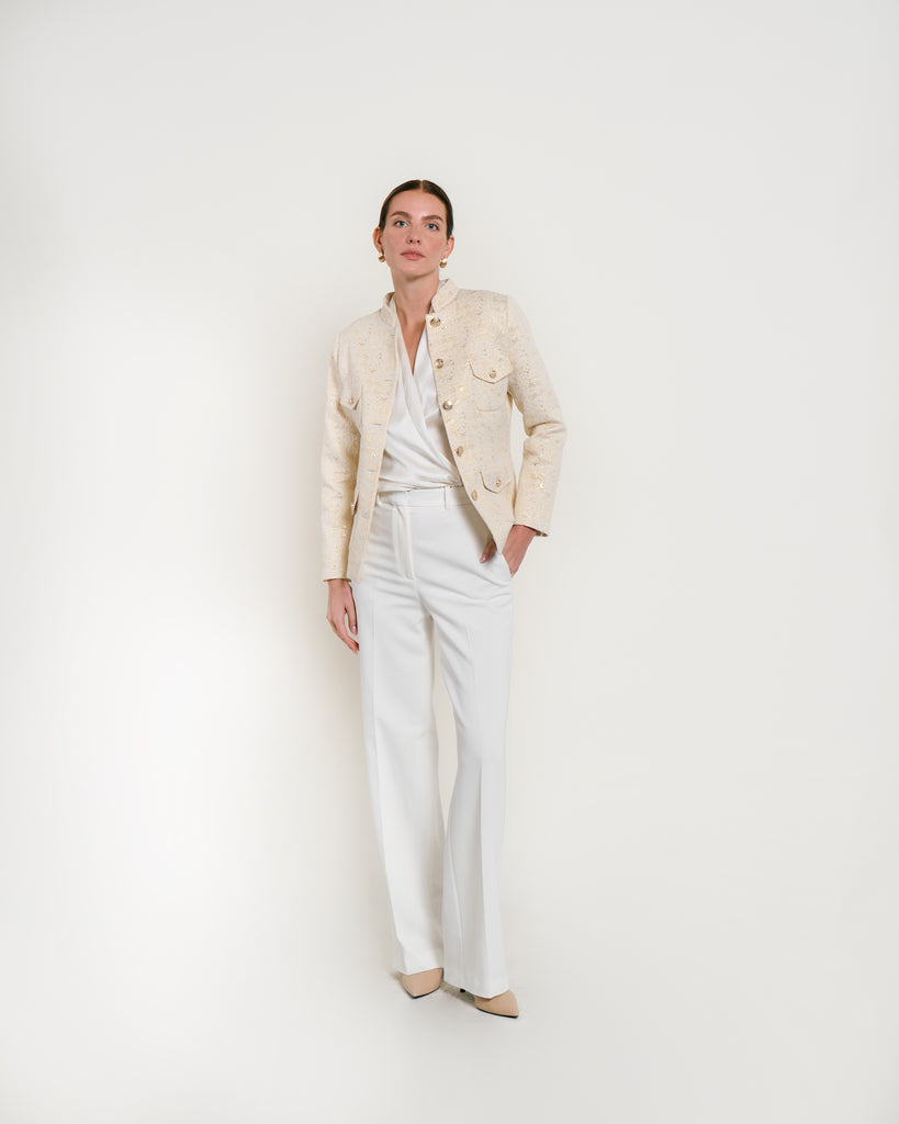 Amélie Gold Button Blazer