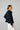midnight blue wool silk fabric end of roll tweed boucle jacket blazer casual formal smartwear businesswear frays fraying oversized tailored