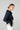 midnight blue wool silk fabric end of roll tweed boucle jacket blazer casual formal smartwear businesswear frays fraying oversized tailored