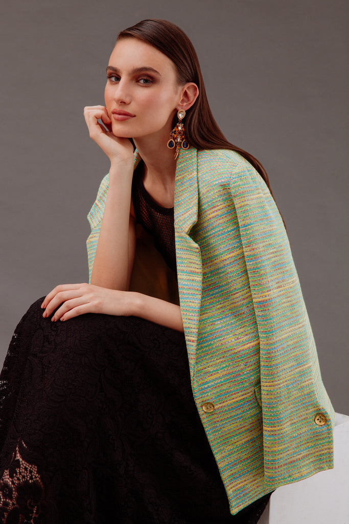 Charlize Vibrant Palette Cotton Blazer